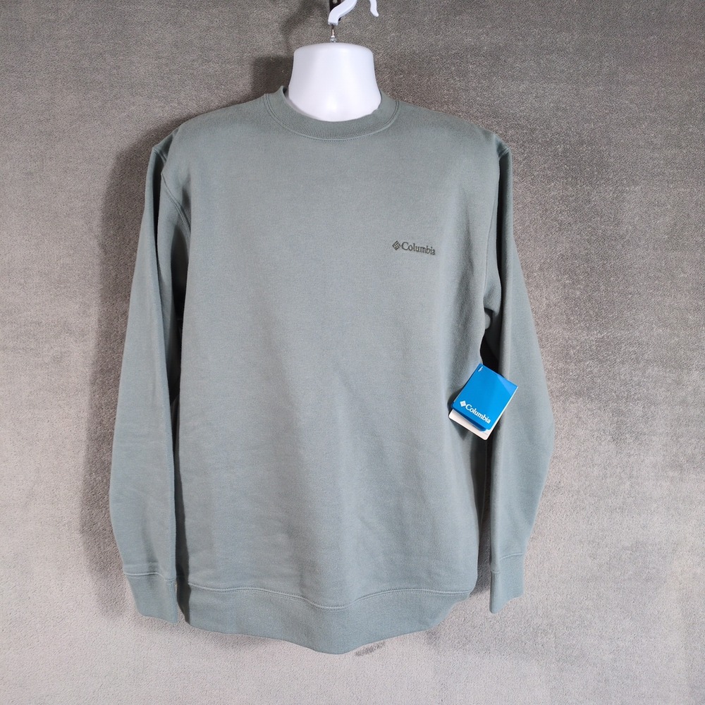 Columbia Hart Mountain II Crew Sweatshirt Mens Large Sage Green
